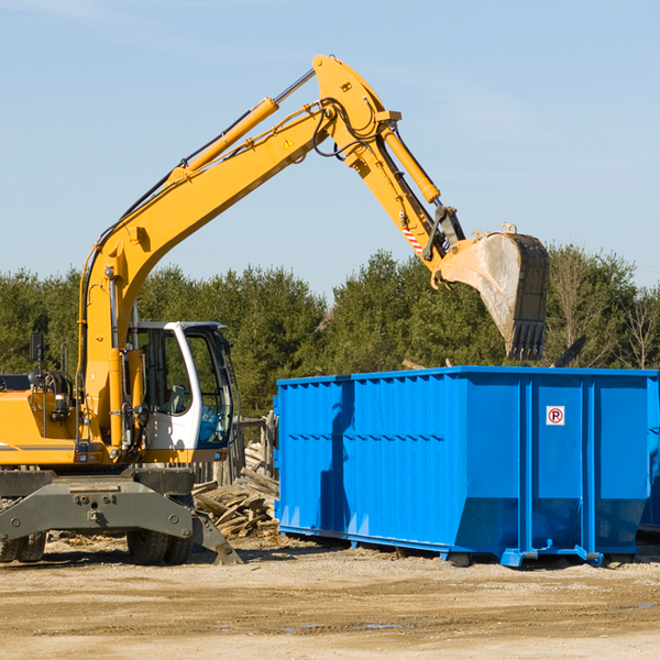 what size residential dumpster rentals are available in Ellenville